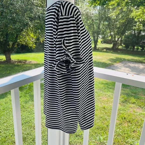🔵 St John’s Bay black and white striped top XXL - Picture 4 of 6